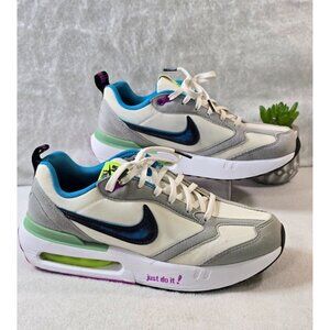Nike Air Max Dawn GS Grade DX3772 100 Sneakers 6Y White/Blue/Gray Mesh & Suede